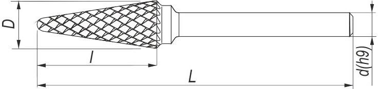 Frez KEL - rysunek techniczny.