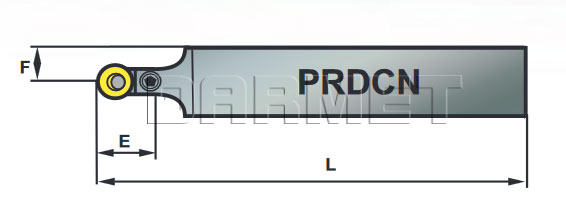nóż tokarski PRDCN-3232-P20K - rysunek techniczny