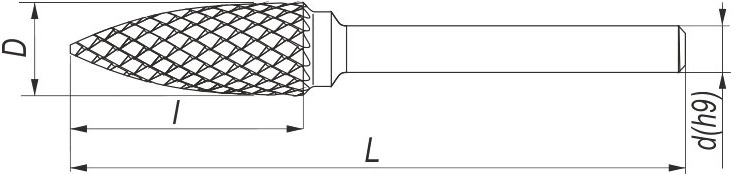 Frez SPG - rysunek techniczny.