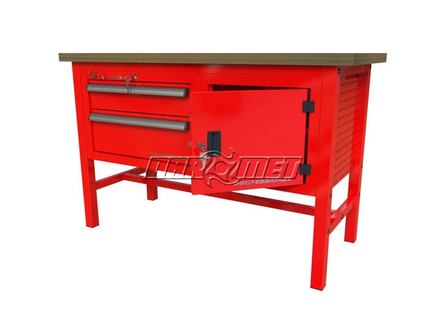 STÓŁ WARSZTATOWY Z SZAFKAMI - 1400x600 mm - FAST SERVICE (P-3-043-01)