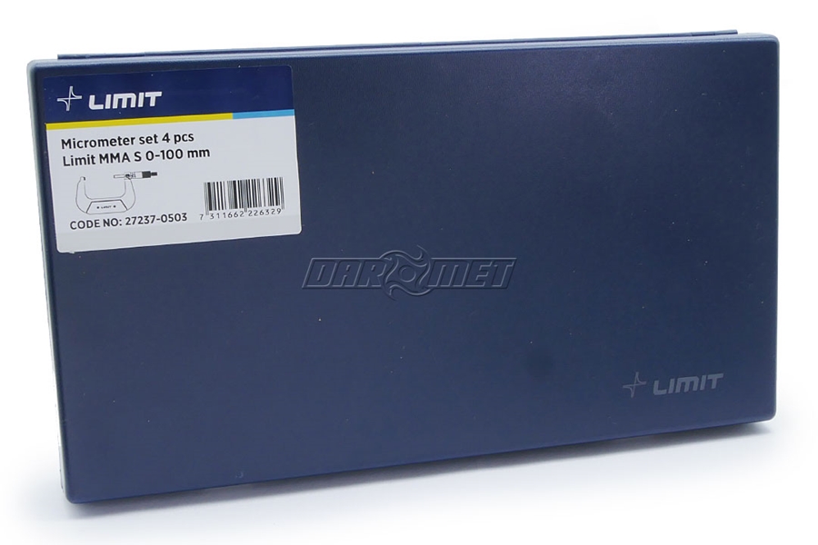 Zestaw mikrometrów zewnętrznych 0 - 100 mm MMA | 4 szt. - Limit 272370503