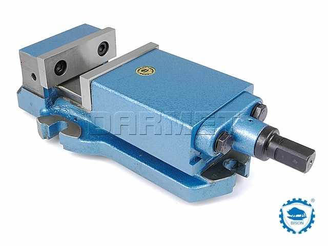 Imadło maszynowe 210 mm z pryzmowym prowadzeniem szczęki | typ 6910-210 - BISON 326910030100