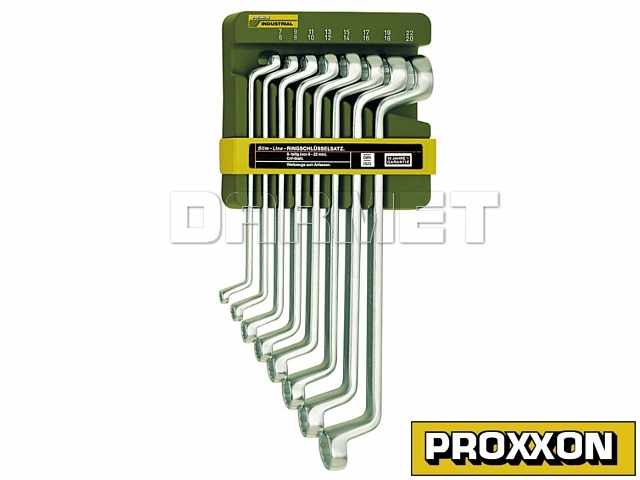 Zestaw kluczy SLIM-LINE, oczkowe - 8 sztuk - PROXXON (PR23810)