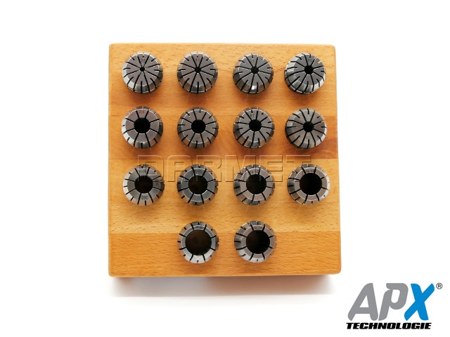 Tulejka zaciskowa ER25 | Zestaw 14 szt. - APX (7618)