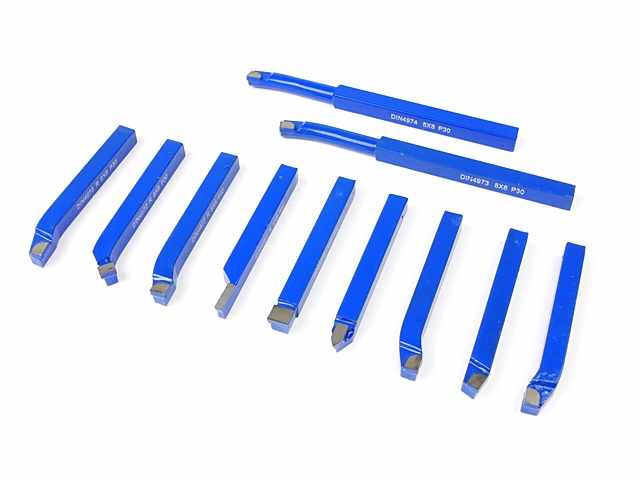 Zestaw noży tokarskich 8 mm x 8 mm | 11 szt.