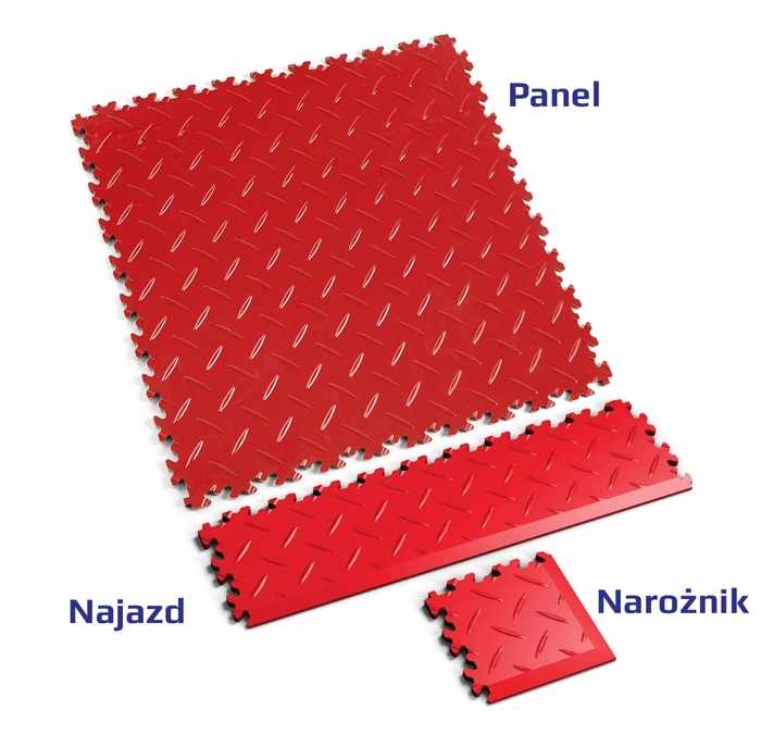 Narożnik Fortelock 2016 - wzór diament (Diamond Rosso Red)