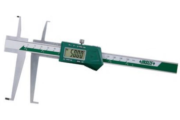 Suwmiarka elektroniczna, wodoodporna, do pomiaru średnic nacięć wewnętrznych 9-150mm/0.35-6", dwustronna (bez rolki), IP67 - INSIZE 1176-150P