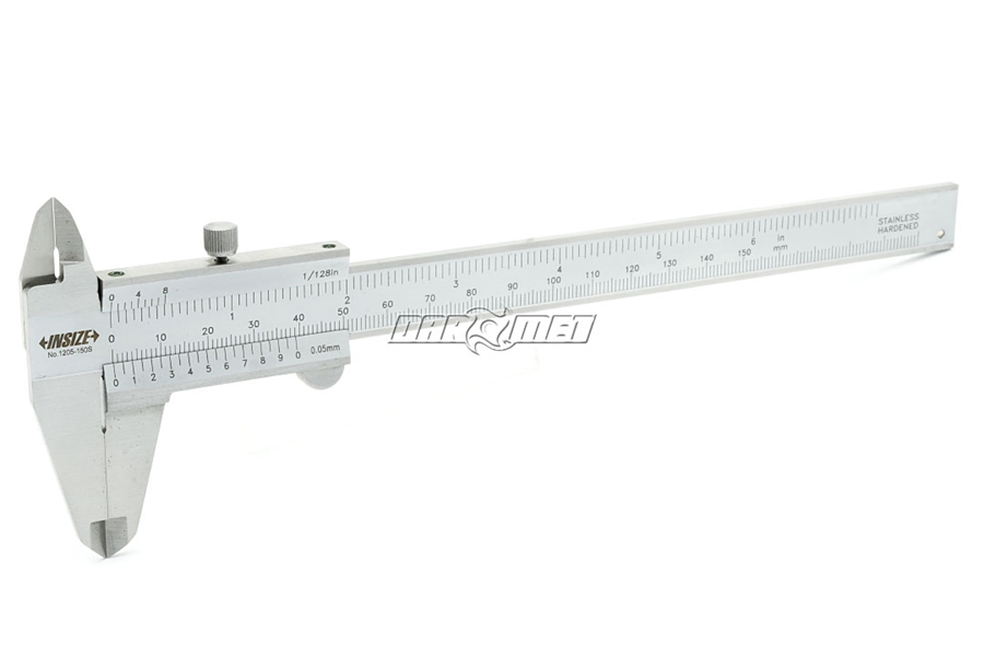 Suwmiarka noniuszowa 150 mm (0,05 mm) ze śrubą, metryczna - INSIZE 1205-1501S