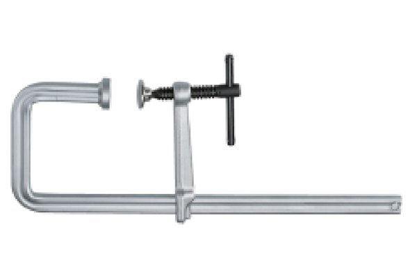 Ścisk stalowy,  śrubowy, korpus "U", EUH z uchwytem "T", 500 x 175 mm, nacisk 2200 kg - ZALCO EUH50U15