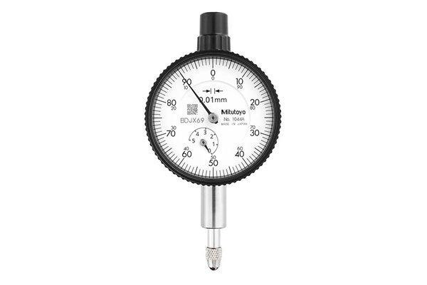 Czujnik zegarowy analogowy ANSI/AGD, 5 mm, podziałka 0,01 mm, tylna ścianka z uchem - MIT_1044A-01