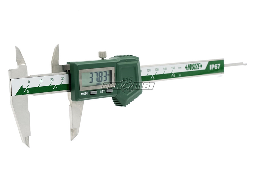 Suwmiarka elektroniczna wodoodporna 0-200mm/0-8" (bez rolki) | IP 67 - INSIZE 1118-200BW