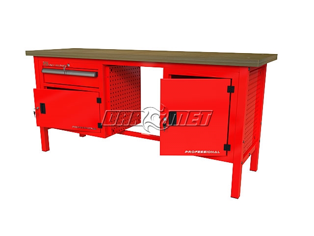 STÓŁ WARSZTATOWY Z SZAFKAMI - 1920x600 mm - FAST SERVICE (P-3-158-01)