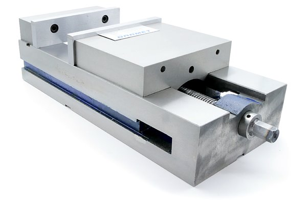 Imadło maszynowe stałe 200 mm z dociskiem szczęki | poziomo - pionowe - FPQ 200/190