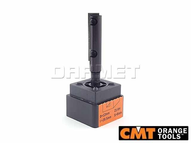 Frez prosty do drewna z płytką wymienną, średnica 12 mm, długość robocza 39,5 mm - CMT (652.122.11)