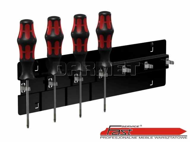 Zawieszka z zaciskami sprężynowymi na 7 wkrętaków - FAST SERVICE (ZWN-07)