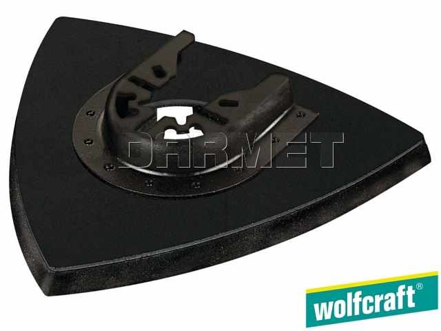 Trójkątny dysk szlifierski, z sytemem mocowania na rzep, do wielofunkcyjnych urządzeń oscylacyjnych, wymiar narożnika: 95 mm - WOLFCRAFT WF3996000