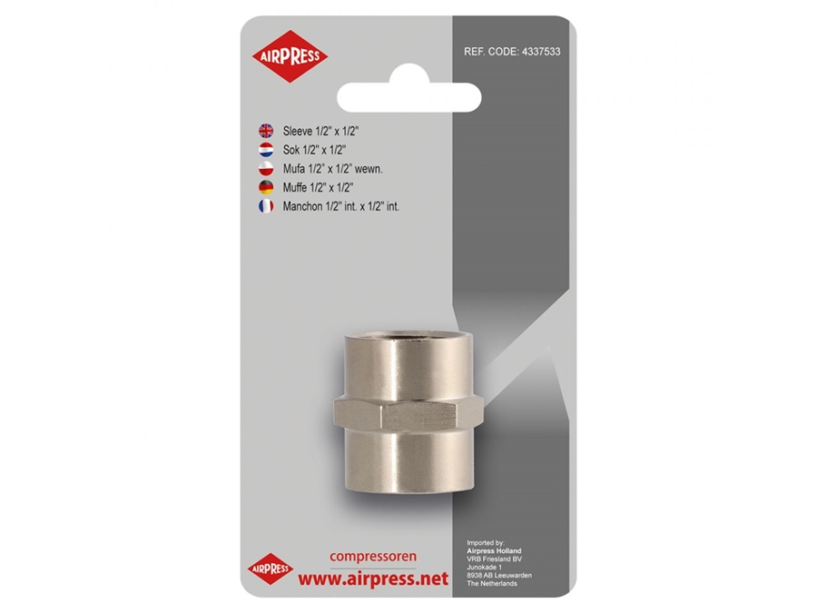 Mufa w blistrze 1/2" Airpress 4337533