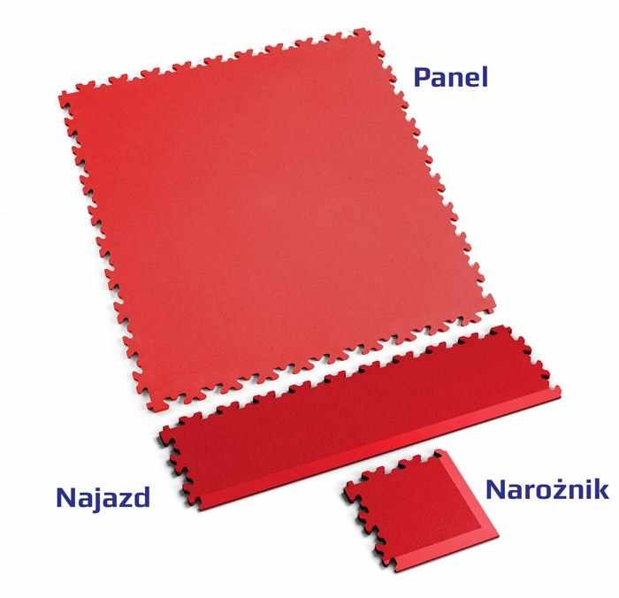 Podłoga Fortelock Industry 2020 - wzór skóra (Skin Rosso Red)