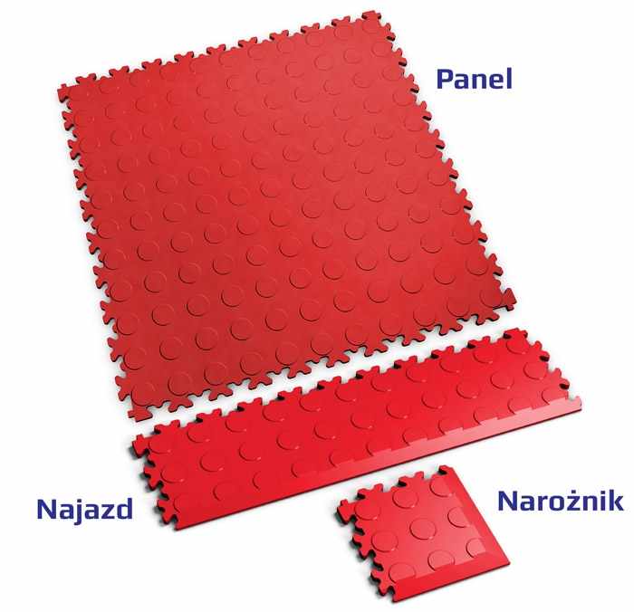 Narożnik Fortelock 2046 - wzór monety (Coins Rosso Red)