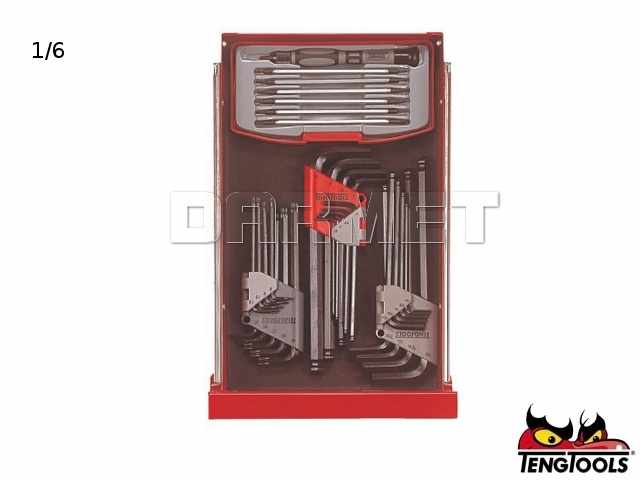 Zestaw narzędzi TCMM 1001N - 1001 elementów - TENGTOOLS (12239-0107)