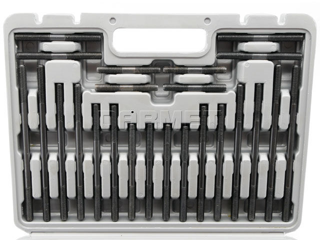 Płytki dociskowe | zestaw 58 elementów mocujących M14/18 mm