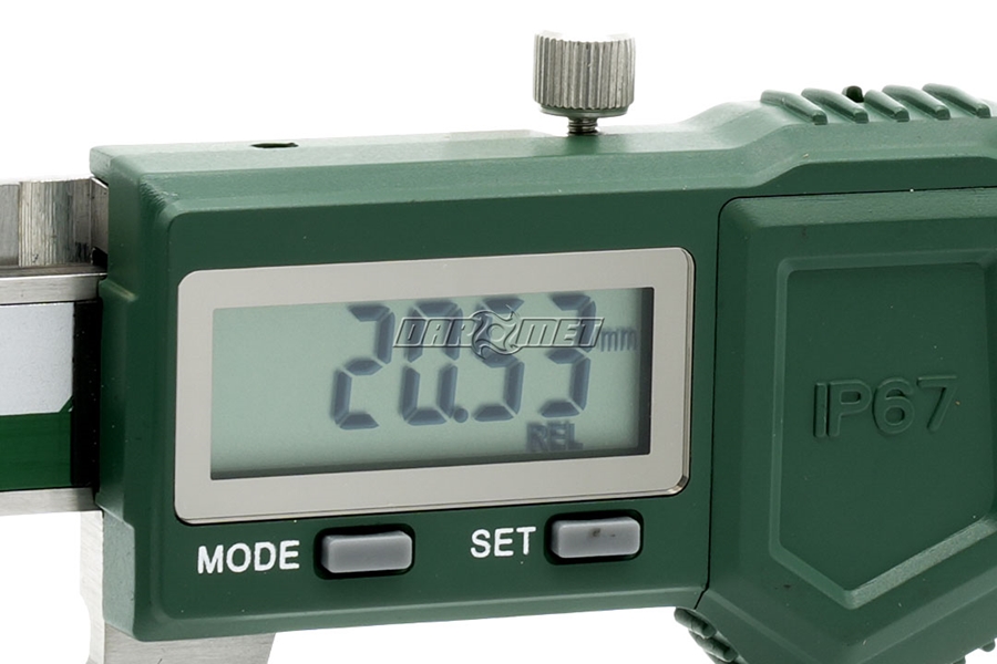 Suwmiarka elektroniczna wodoodporna 0-200mm/0-8" (z rolką) | IP 67 - INSIZE 1118-200B