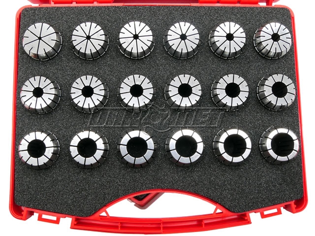 Tulejka zaciskowa ER32 | zestaw 18 sztuk | standardowe - FATPOL TOOLS (ER32SET.ST.18)
