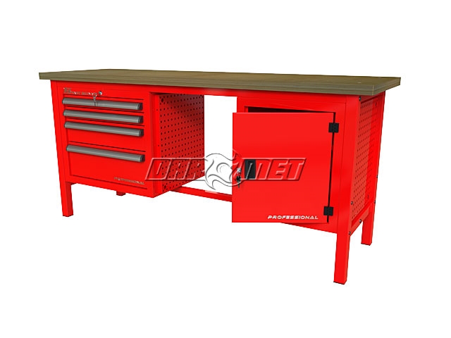 STÓŁ WARSZTATOWY Z SZAFKAMI - 1920x600 mm - FAST SERVICE (P-3-156-01)