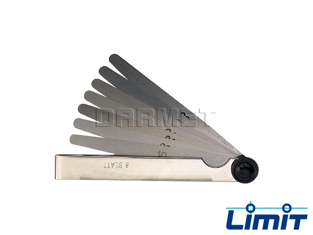 Szczelinomierz listkowy 0,10-2,00 mm | 20 płytek - Limit 25950601