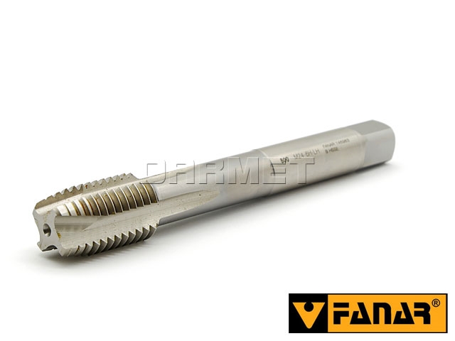 Gwintownik maszynowy wysokowydajny HSS-E, DIN 376-B - gwint metryczny zwykły M24 LH, przelotowy lewy  (Rm ≤ 800) - FANAR (D2-211101-0240)