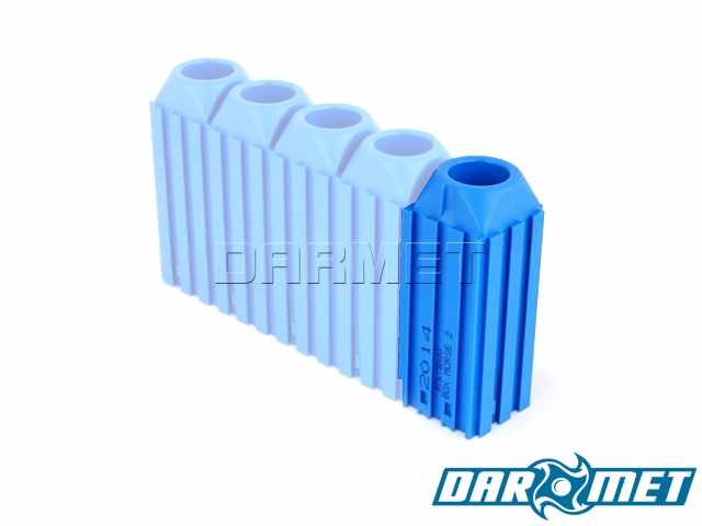 Stojak na oprawki ze stożkiem Morse MK2 | kolor niebieski - DARMET (2014)