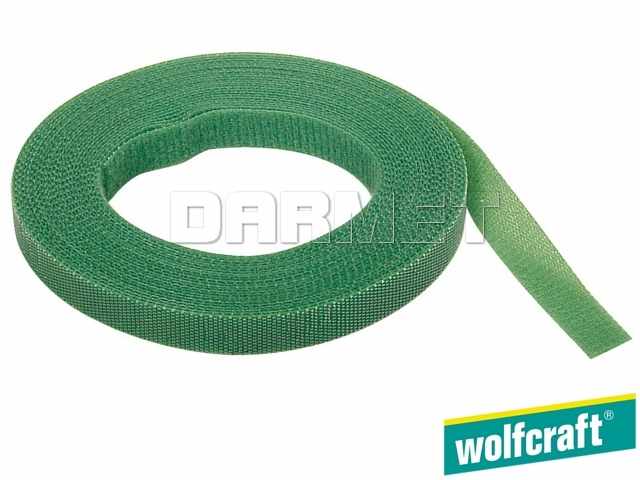 Taśma mocująca na rzep, zielona do ogrodu, długość: 5 m - WOLFCRAFT (WF3285000)