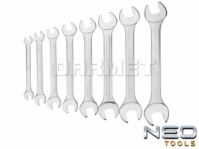 Zestaw kluczy płaskich dwustronnych 6 - 22MM - 8 sztuk - NEO TOOLS (09-851)