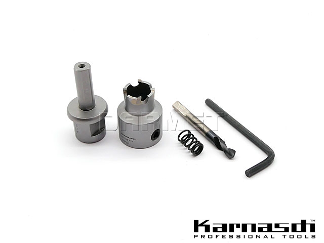 Otwornica do metalu 20 mm z węglikiem spiekanym | POWER-MAX 10 HEAVY-DUTY z akcesoriami - KARNASCH 20.1010.020