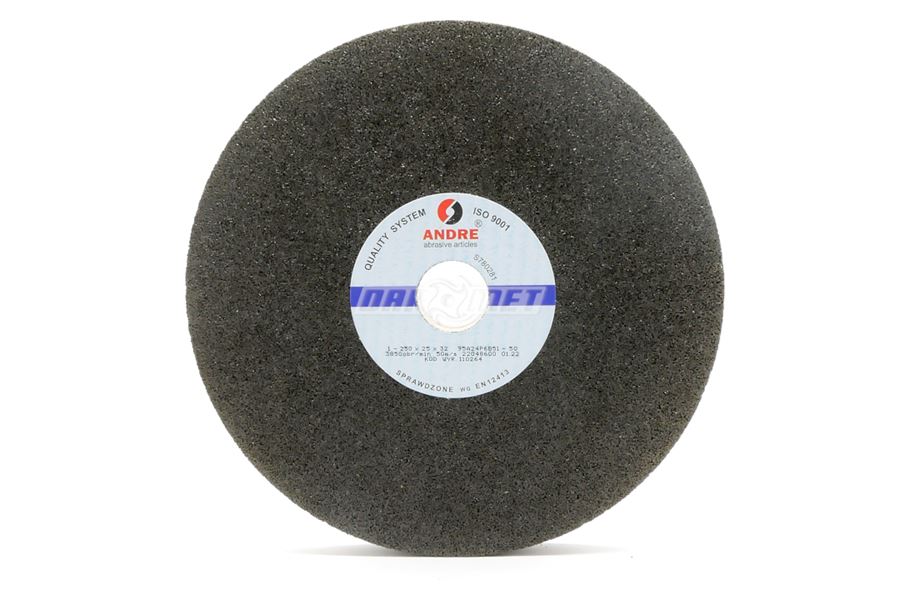 Kamień szlifierski 250 x 25 x 32 mm | ściernica płaska | typ 1 | 95A24P6B51 - ANDRE 110264