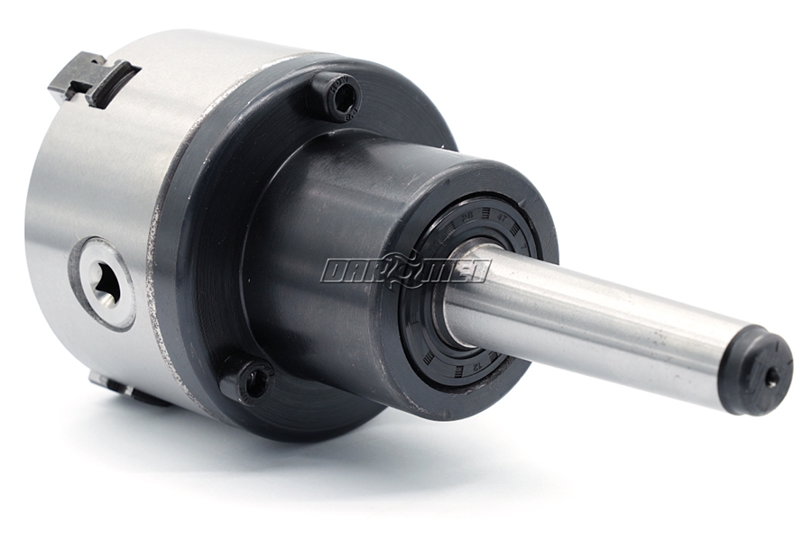 Uchwyt tokarski samocentrujący, żeliwny, 3 - szczękowy | 100 mm | chwyt Morse MK3 łożyskowany (DM-MW3-D100)