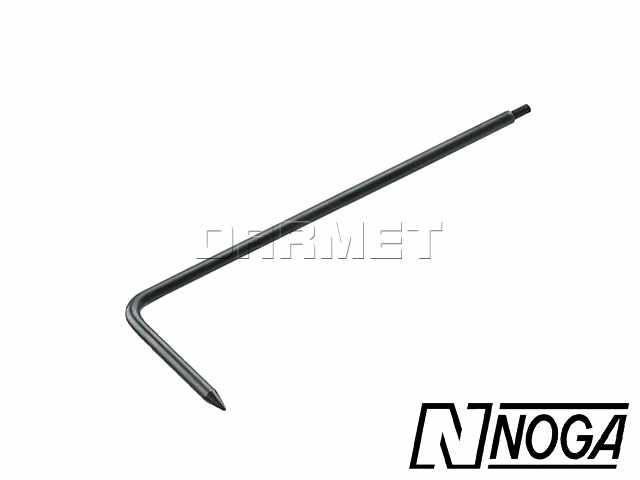 Hak 500 mm z osłoną dłoni i łopatką do ściągania wiórów - NOGA (SP2740)