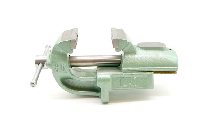 Imadło ślusarskie 80 mm z prowadzeniem pryzmowym typ 1240-80 - BISON