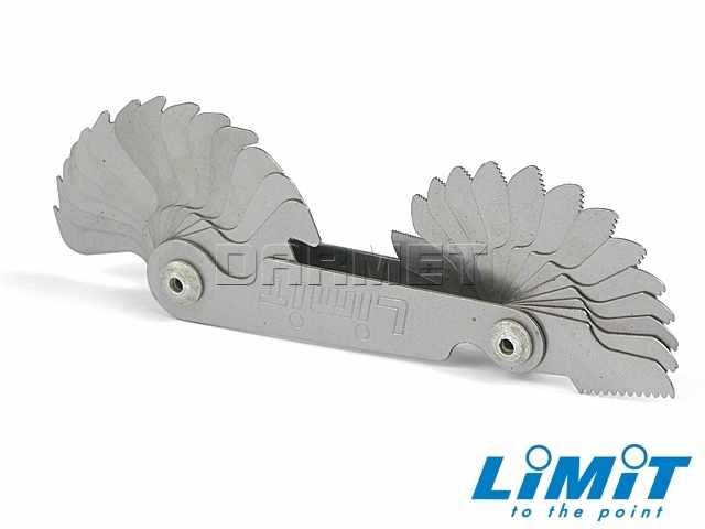 Sprawdzian grzebieniowy do gwintów 55° | 28 ostrzy - Limit 25801002