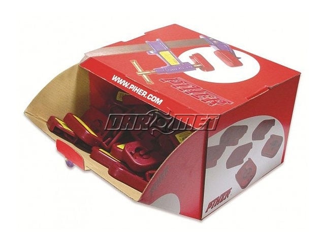 Opakowanie nakładek ochronnych 65x45 mm do ścisków stolarskich  śrubowych z tłokiem MAXIPRESS - PIHER P24010