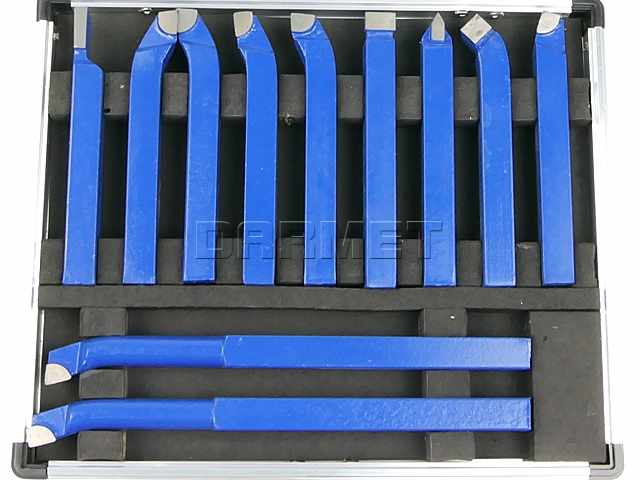 Zestaw noży tokarskich 10 x 10 mm | 11 szt.