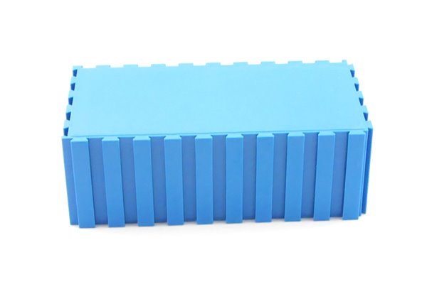 Stojak zaślepka ogranicznik | 100 x 50 x 35 mm | kolor niebieski (2108)