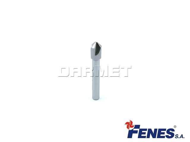 Pogłębiacz stożkowy 3-ostrzowy 90° z chwytem walcowym, DIN 335-C HSS - 8,3MM - FENES
