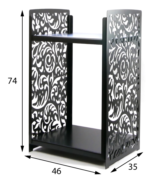 Stojak na drewno kominkowe | 46 x 35 x 74  cm | blacha 2,5 mm - DARMET
