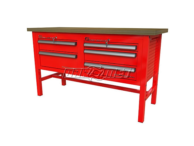 STÓŁ WARSZTATOWY Z SZAFKAMI - 1570x600 mm - FAST SERVICE (P-3-033-01)