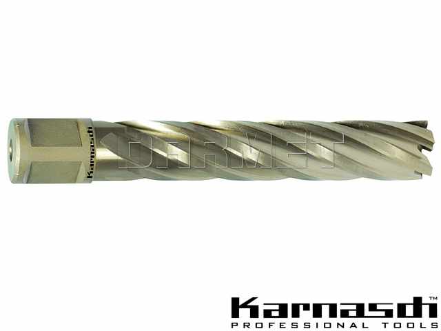 Wiertło koronowe z chwytem Weldon 3/4" | Gold-Line - 22 x 80 mm - KARNASCH 20.1285U022