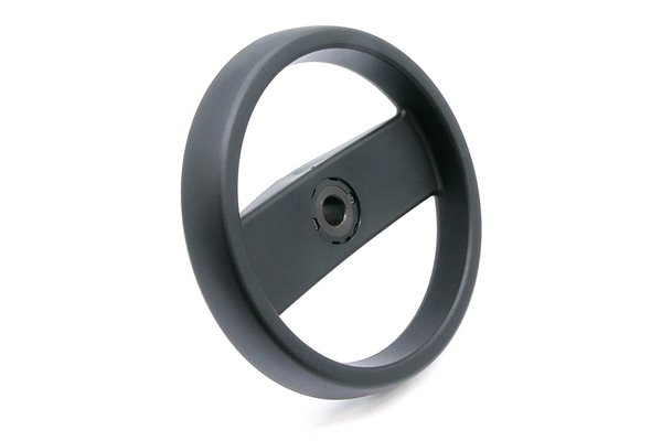 Koło ręczne wieloramienne 100 mm, otwór 12 mm z rowkiem wpustowym - ELESA+GANTER VRTP.100-A12-K