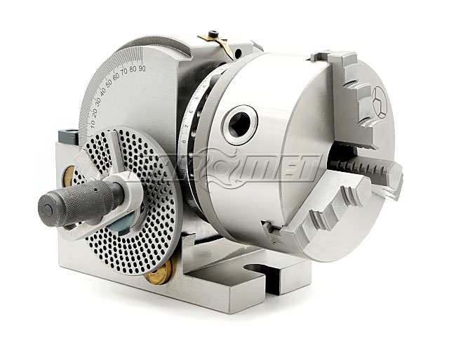 Podzielnica półuniwersalna do frezarki | urządzenie podziałowe DM-2730 + uchwyt tokarski 125 mm