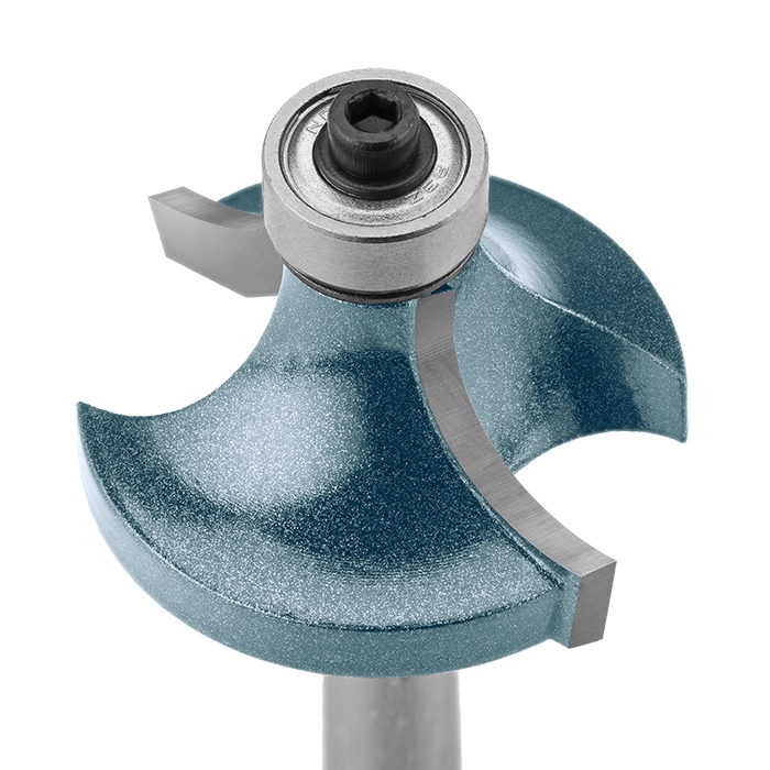 Frez trzpieniowy do drewna zaokrąglający | Z łożyskiem dolnym | Śr. robocza 25,4 mm | Dł. robocza 11 mm - GLOBUS (FT508-0008-0003)