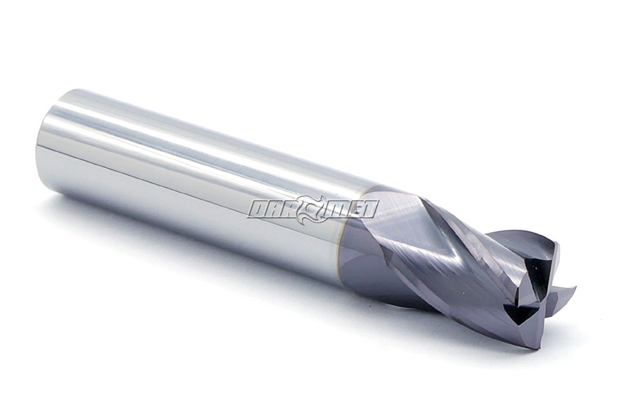 Frez 14 mm pełnowęglikowy | 4-ostrzowy | krótki | DIN6527-K | VHM AlTiN - DARMET